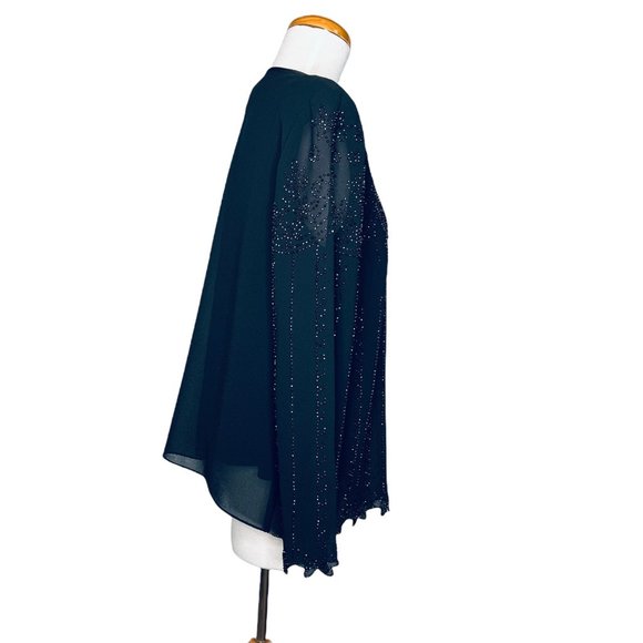 R&M Richards Vintage Formal Hand Beaded Jacket & Tank Top 2 Piece Set Sz 14 USA - Picture 6 of 12